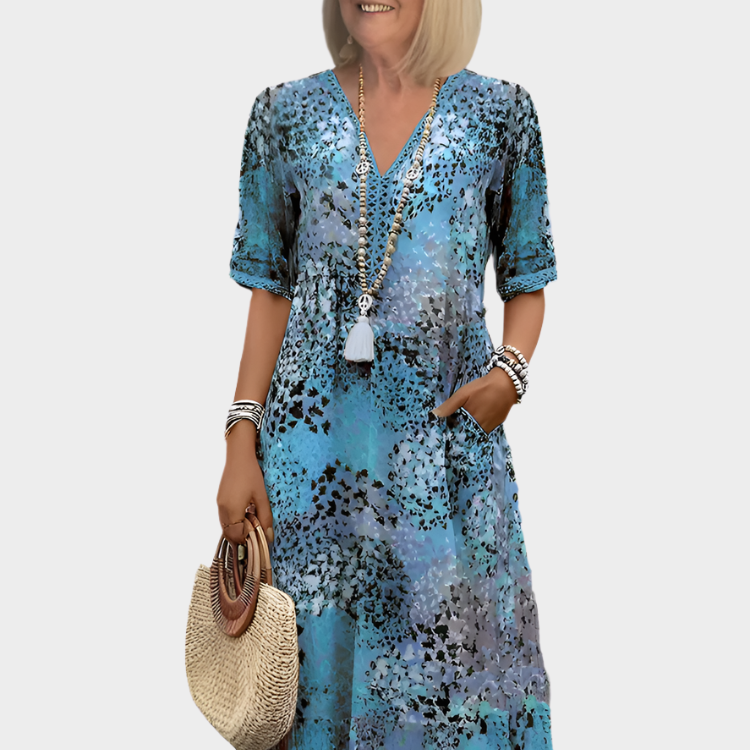 Magdaléna Elegantní Midi Šaty Univerzální MaximálněPohodlné