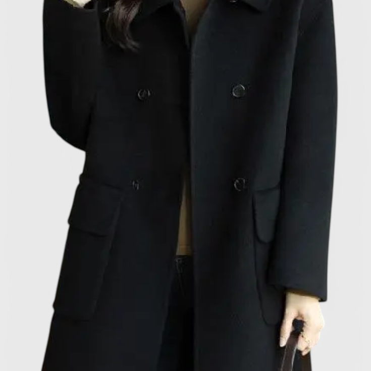 Camille | Klasický dvouřadý kabát z vlny