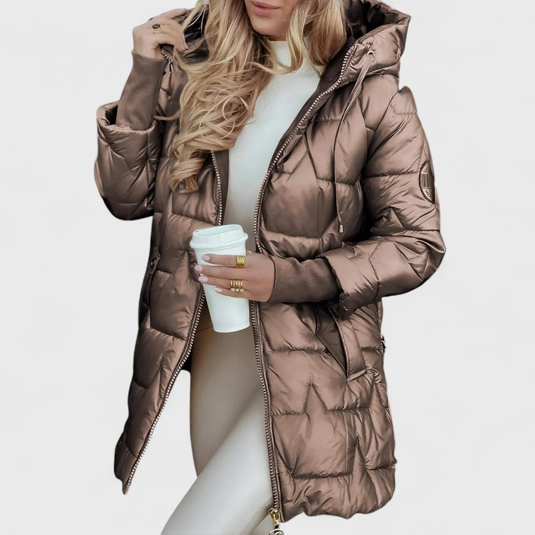Elegant Winter Coat with Hood