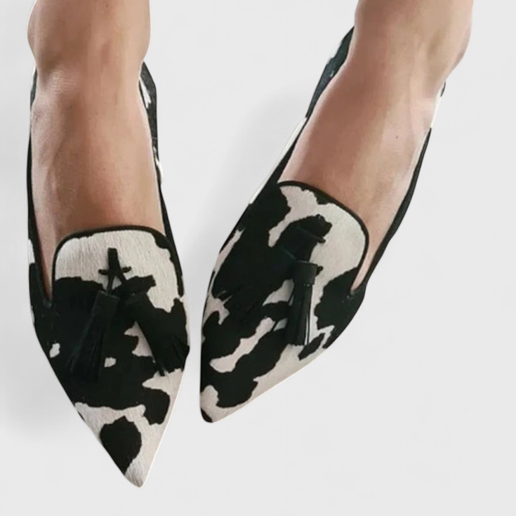 Fermina | Elegantní mokasíny se špičatou špičkou a dvoubarevným designem