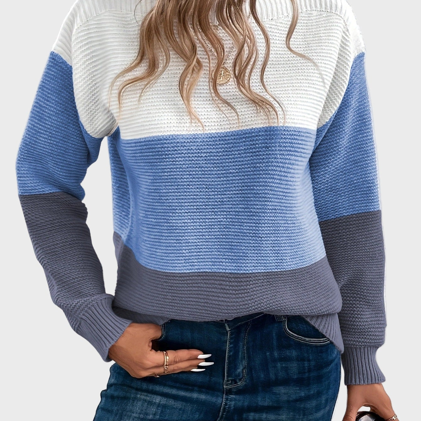 Eva Elegantní Svetr Jemný KaždodenníNošeníAPohodlíPro