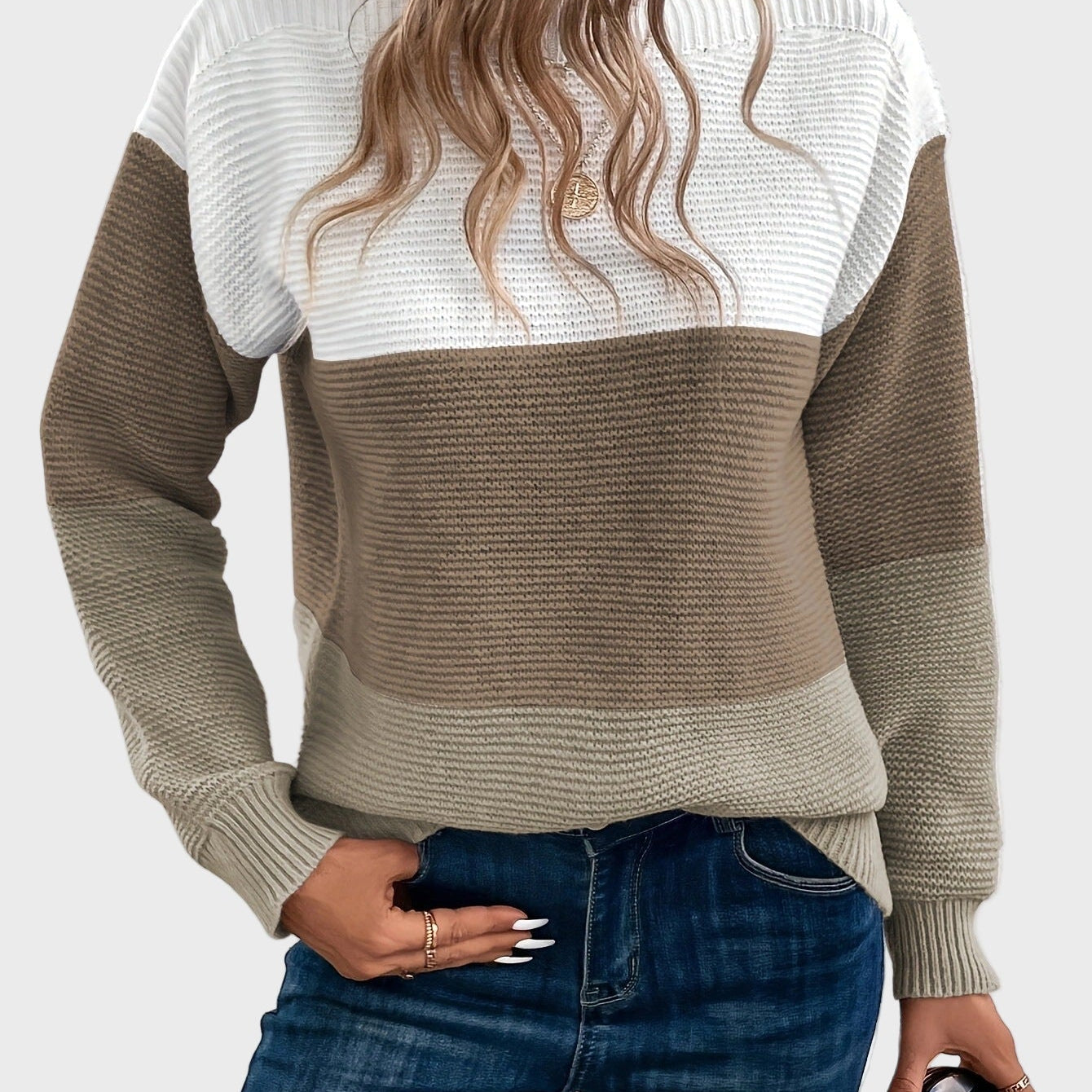 Eva Elegantní Svetr Jemný KaždodenníNošeníAPohodlíPro