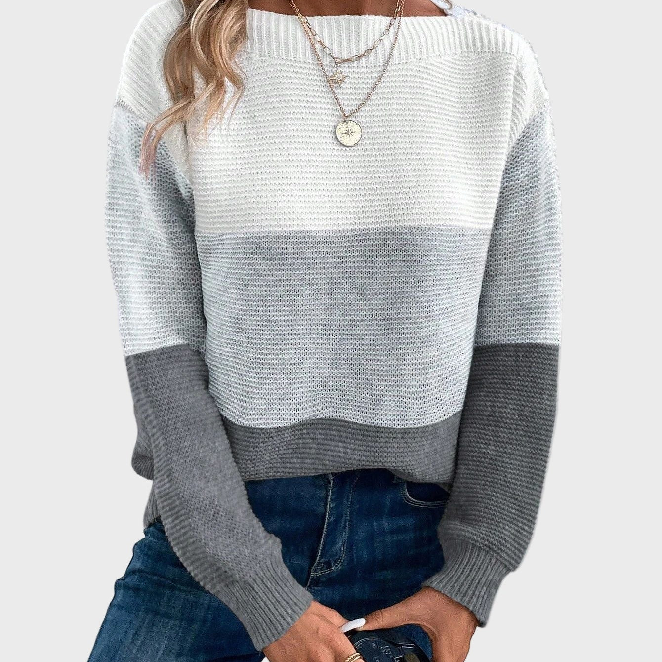 Eva Elegantní Svetr Jemný KaždodenníNošeníAPohodlíPro