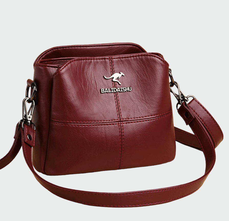 Alena Elegantní Kožené Crossbody Kabelka Minimalistická