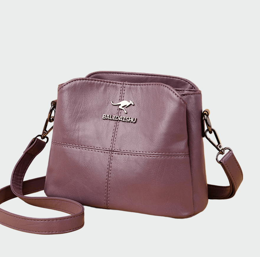 Sára Elegantní Kožená Crossbody Kabelka Minimalistická