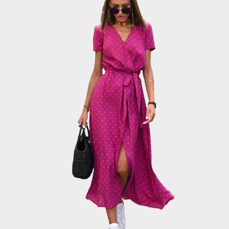 Věnceslava Elegantní Letní Krajkové Šaty Všestranné