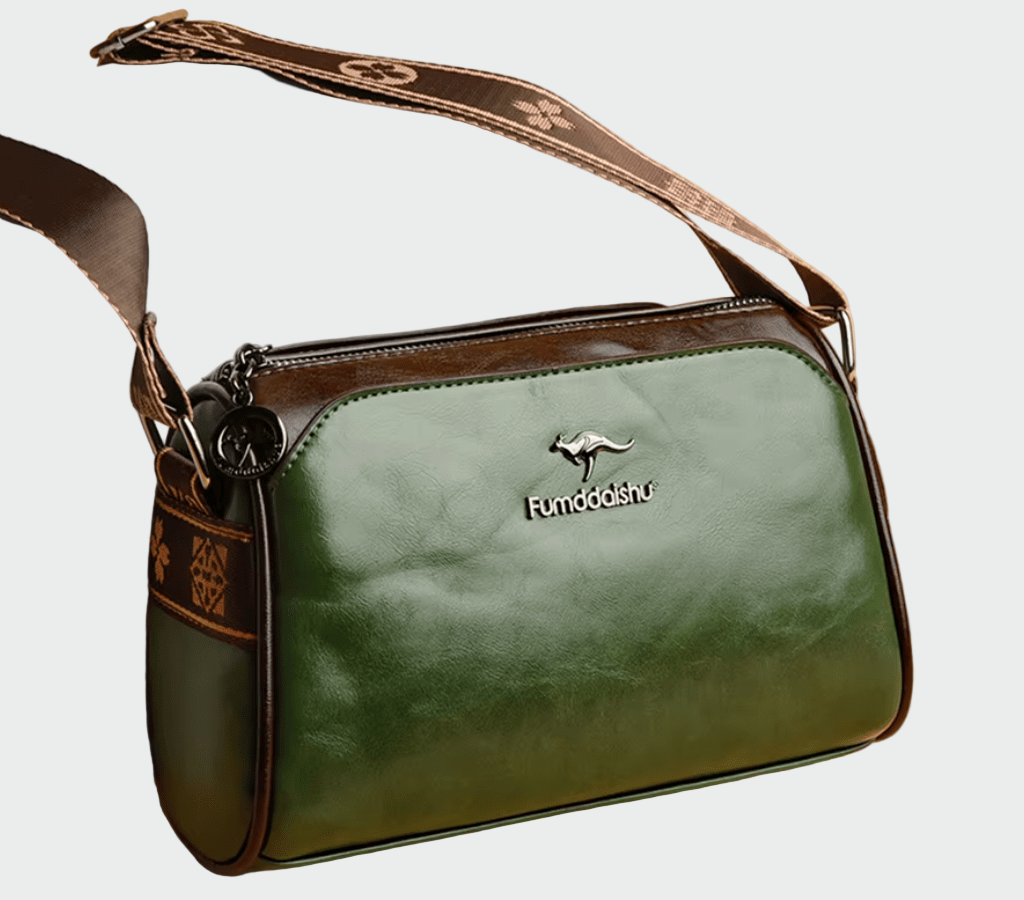 Veronika Elegantní Kožená Crossbody Kabelka Praktická