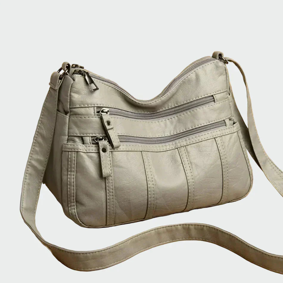 Věnceslava Elegantní KompaktníKoženáKabelka Přes Rameno