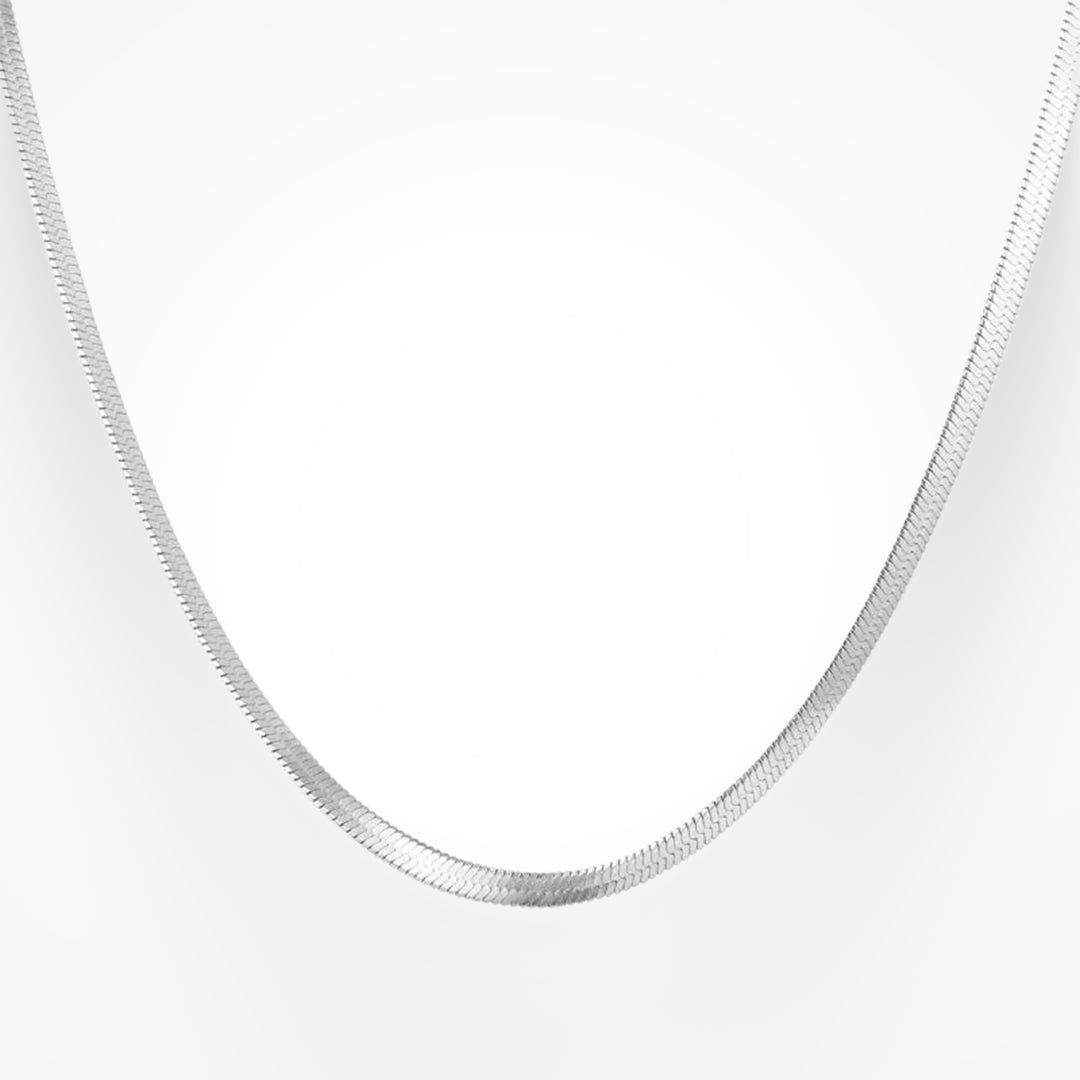 Eva Elegantní Hadí Kovový Náhrdelník Minimalistický