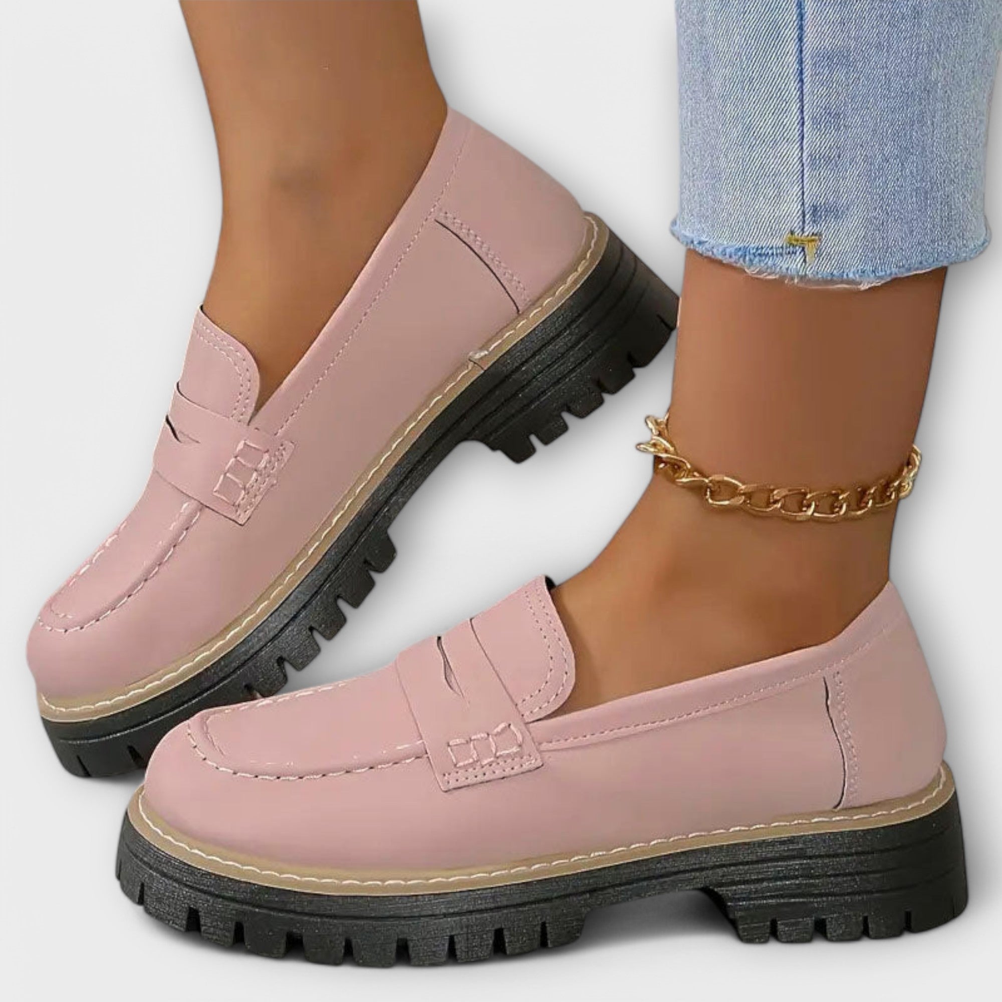 Kristýna Elegantní Mokasíny Klasické Městské Semišové