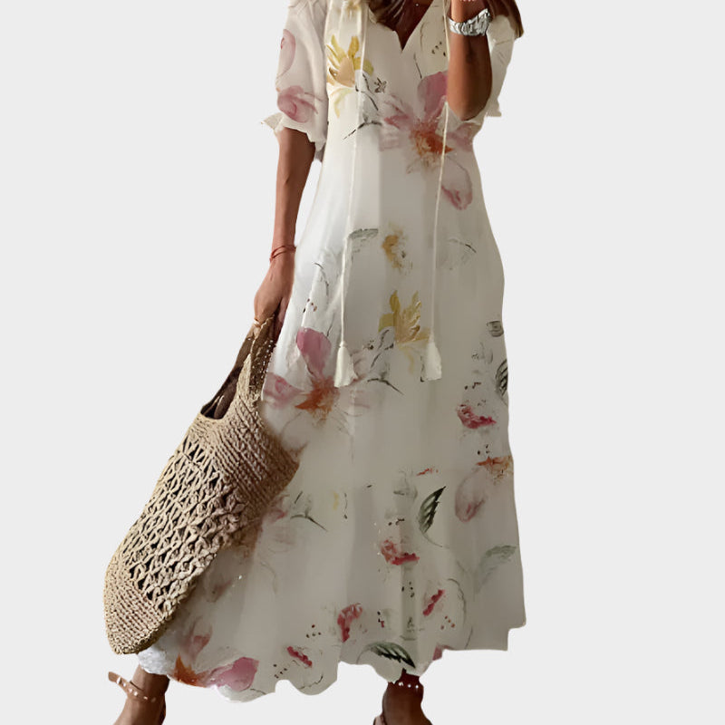 Karolína Sofistikovaná Vintage Plážové Vzdušné Šaty