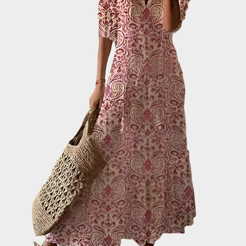 Karolína Sofistikovaná Vintage Plážové Vzdušné Šaty