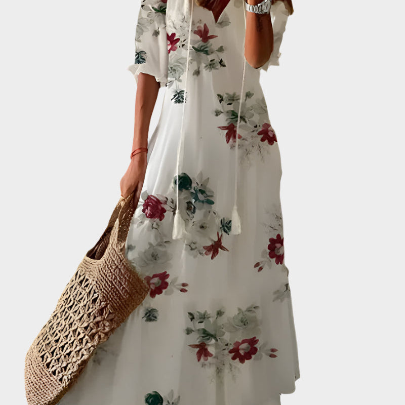 Karolína Sofistikovaná Vintage Plážové Vzdušné Šaty