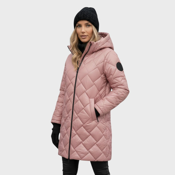 Clara | Elegantní prošívaný kabát s kapucí